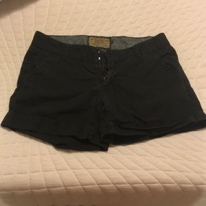 Black Cuffed Shorts Size 28